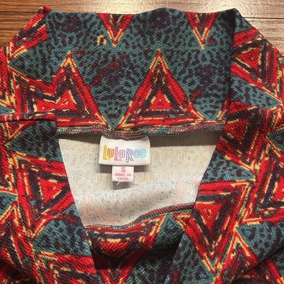 Lularoe NWT Cassie pull on pencil skirt geometric triangle print wide waist  S - Picture 9 of 10